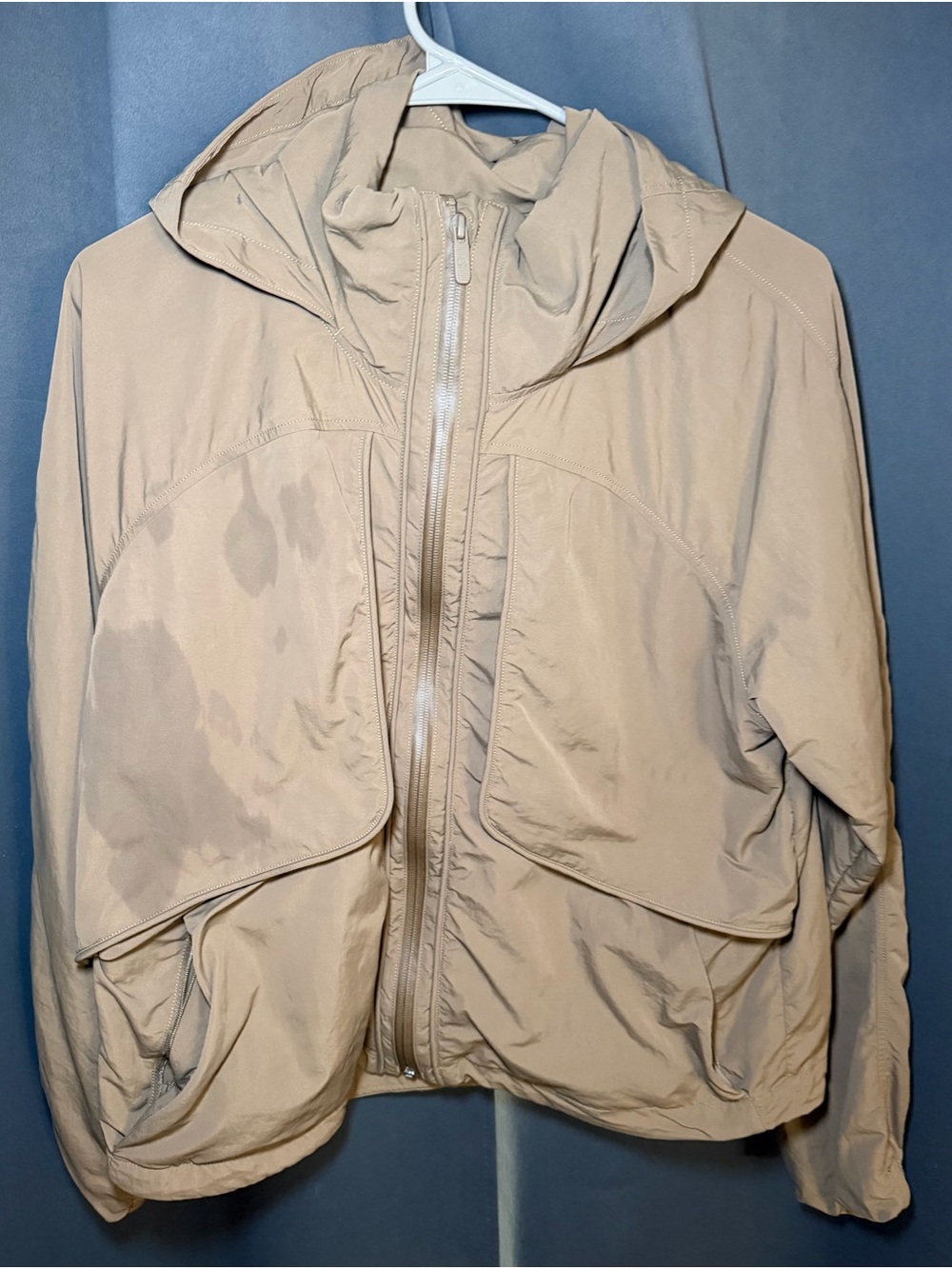 lululemon athletica Light Beige Hooded Utility Jacket